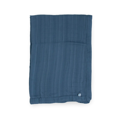 Deluxe Muslin Baby Quilt - Blue Dusk