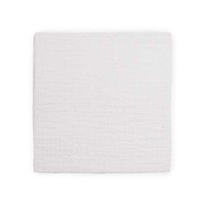 Organic Cotton Muslin Swaddle Blanket 2 Pack - White