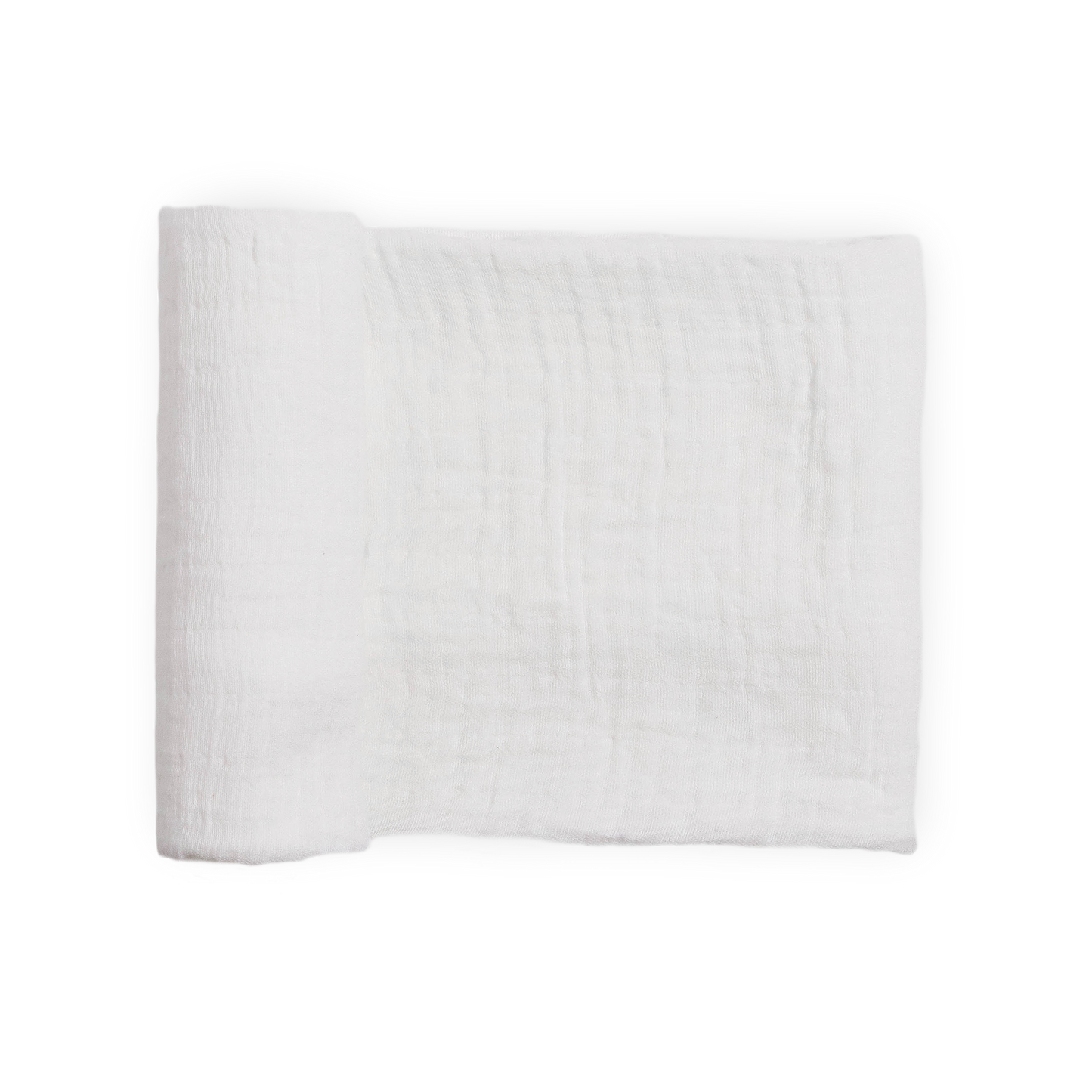 Organic Cotton Muslin Swaddle Blanket - White