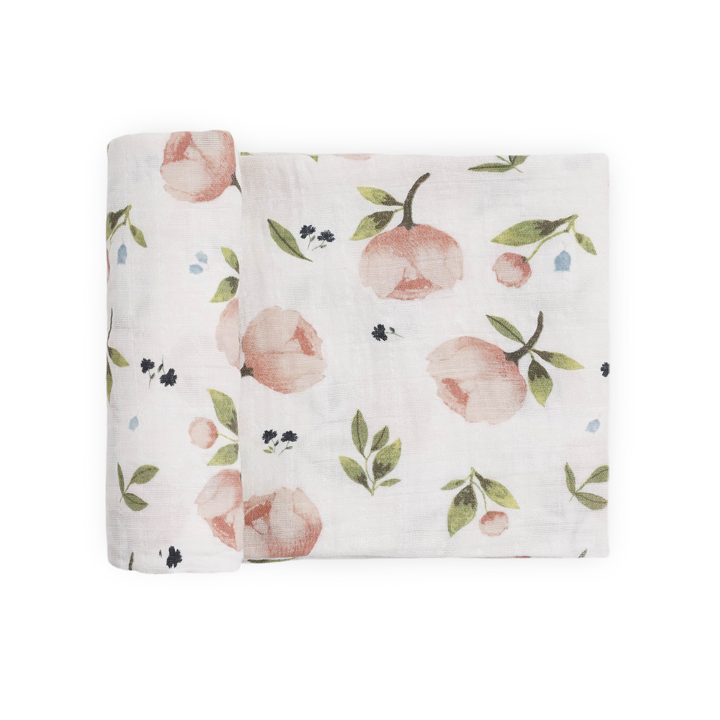 Organic Cotton Muslin Swaddle Blanket - Watercolor Floret