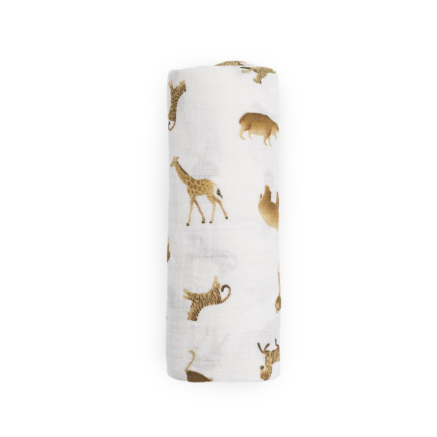 Organic Cotton Muslin Swaddle Blanket - Animal Crackers