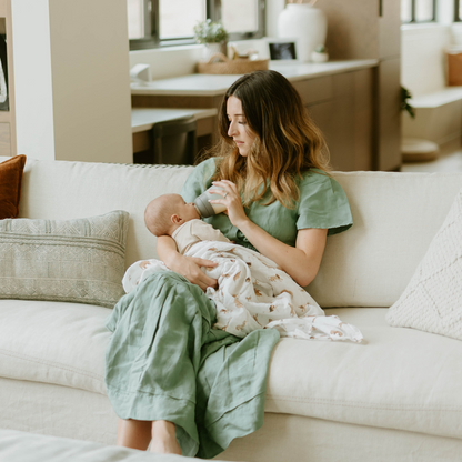 Organic Cotton Muslin Swaddle Blanket - Animal Crackers