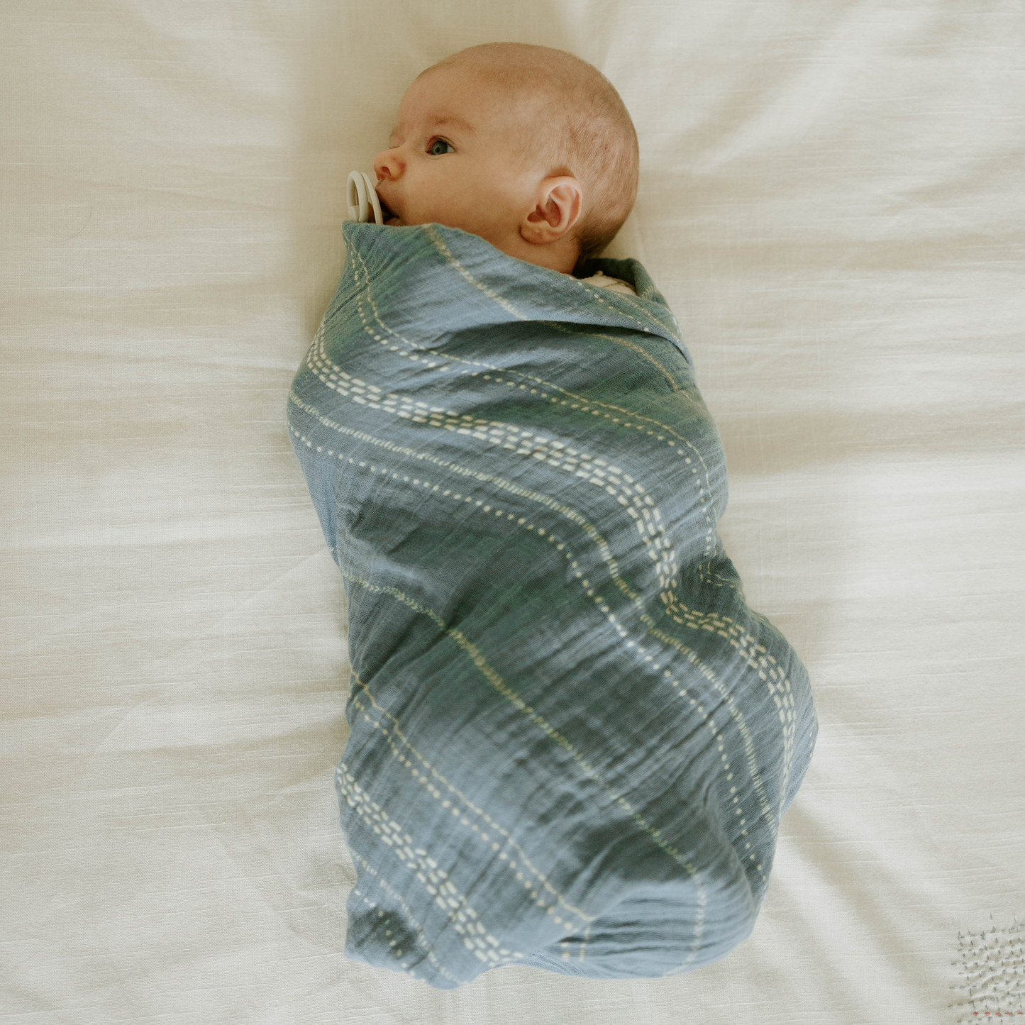 Organic Cotton Muslin Swaddle Blanket - Stillwater Stitch