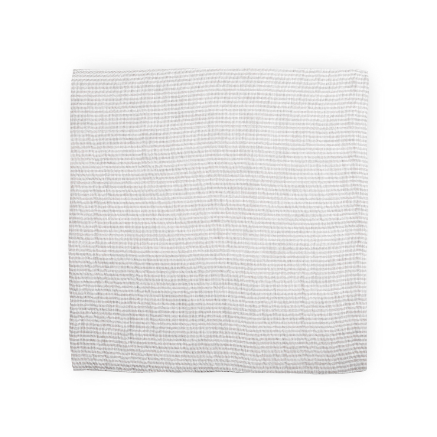 Organic Cotton Muslin Swaddle Blanket - Sand Stripe