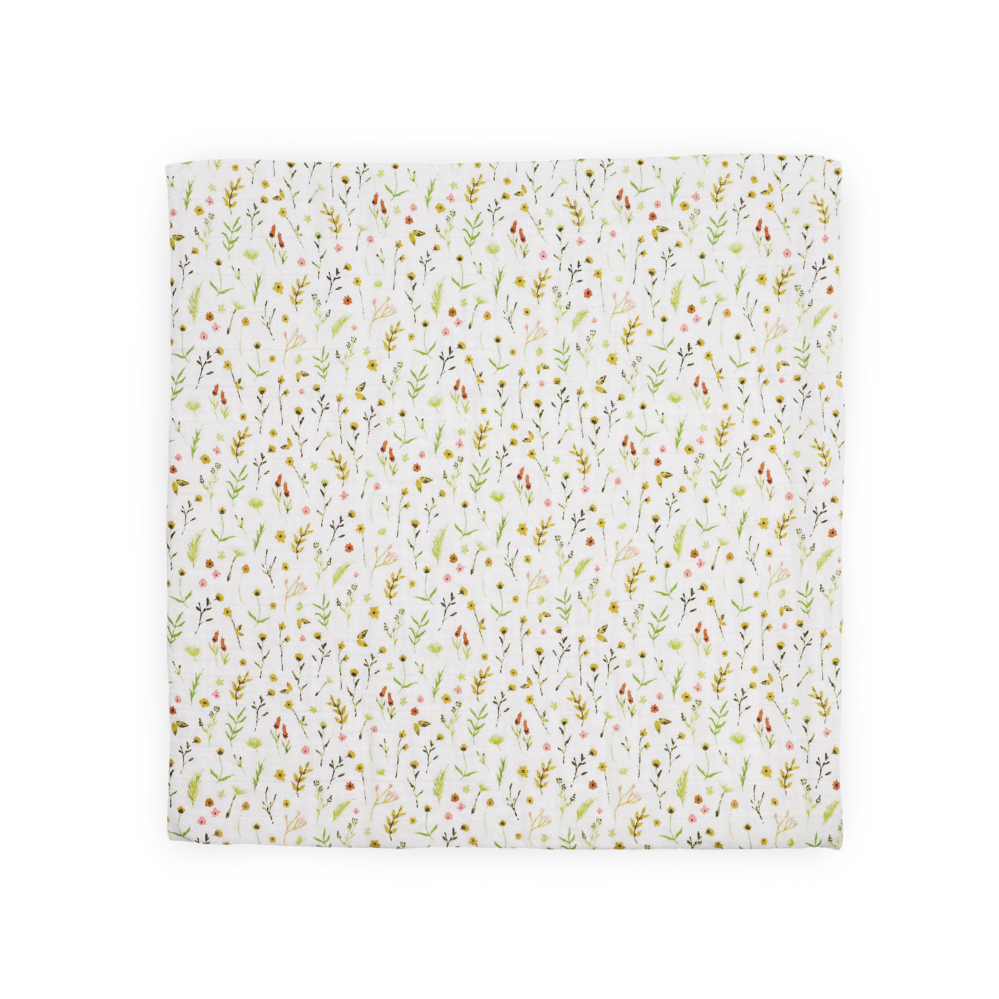 Organic Cotton Muslin Swaddle Blanket - Floral Field