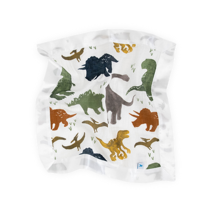 Cotton Muslin Security Blanket 3 Pack - Dino Friends