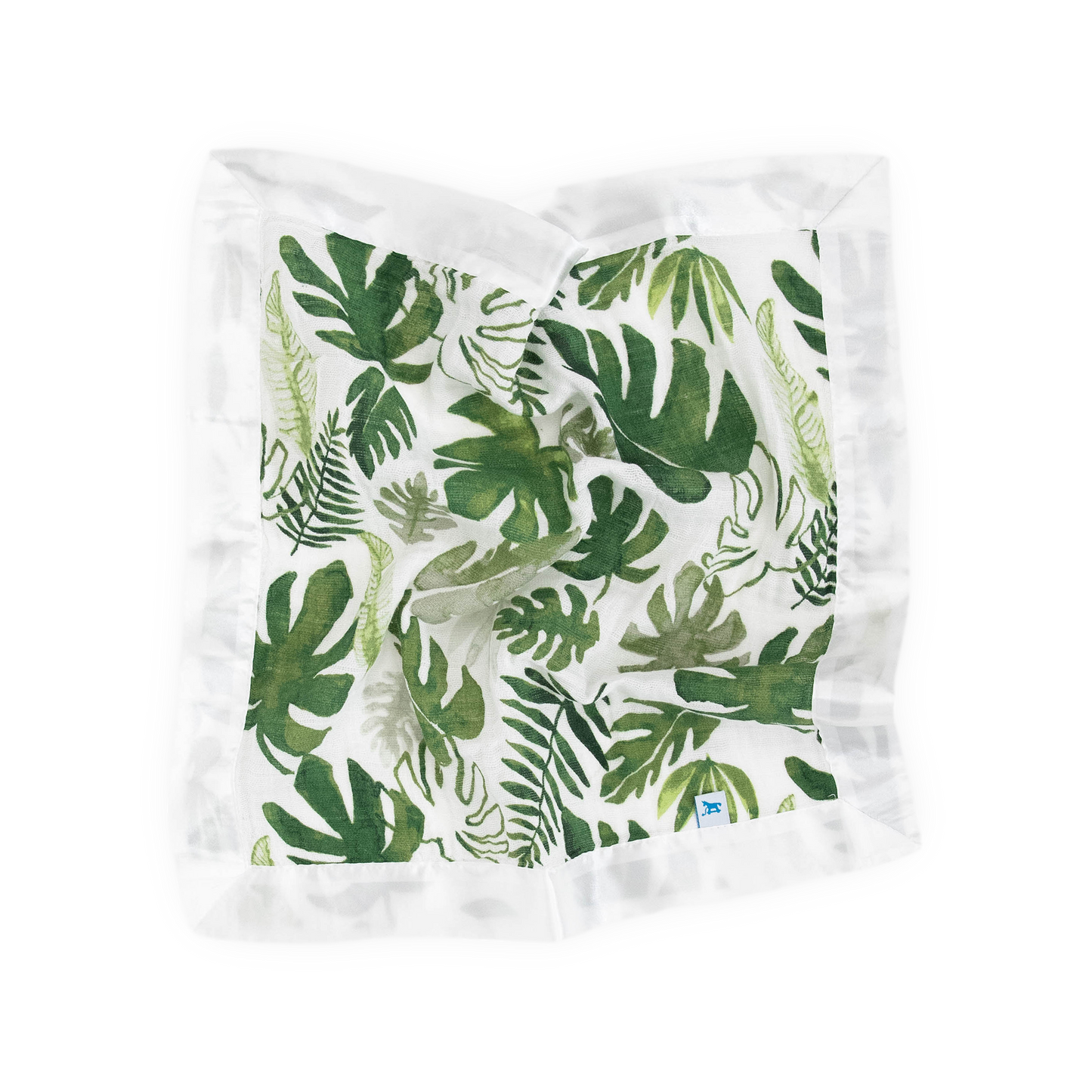 Cotton Muslin Security Blanket 3 Pack - Tropical Leaf