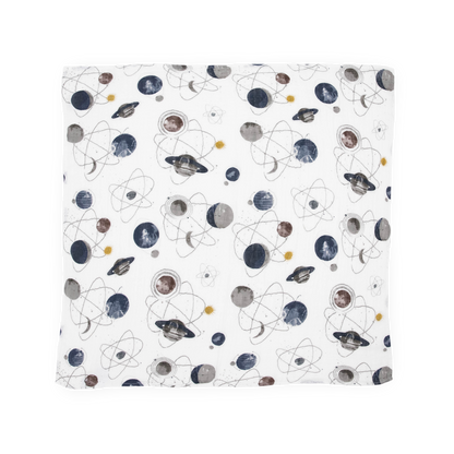 Cotton Muslin Squares 4 Pack - Planetary