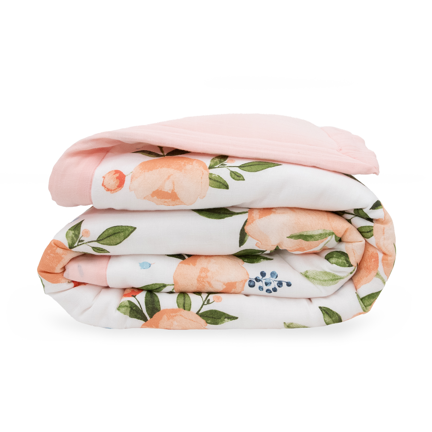 Cotton Muslin Toddler Comforter - Watercolor Roses Grande