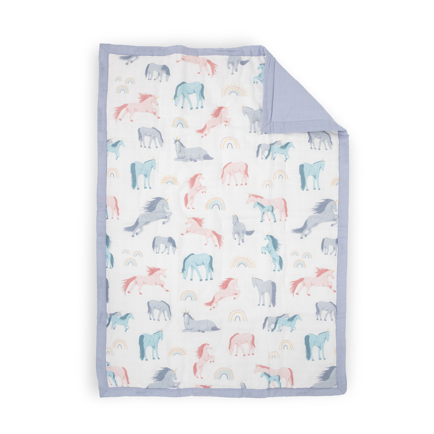 Cotton Muslin Toddler Bedding 3 Piece Set - Unicorns