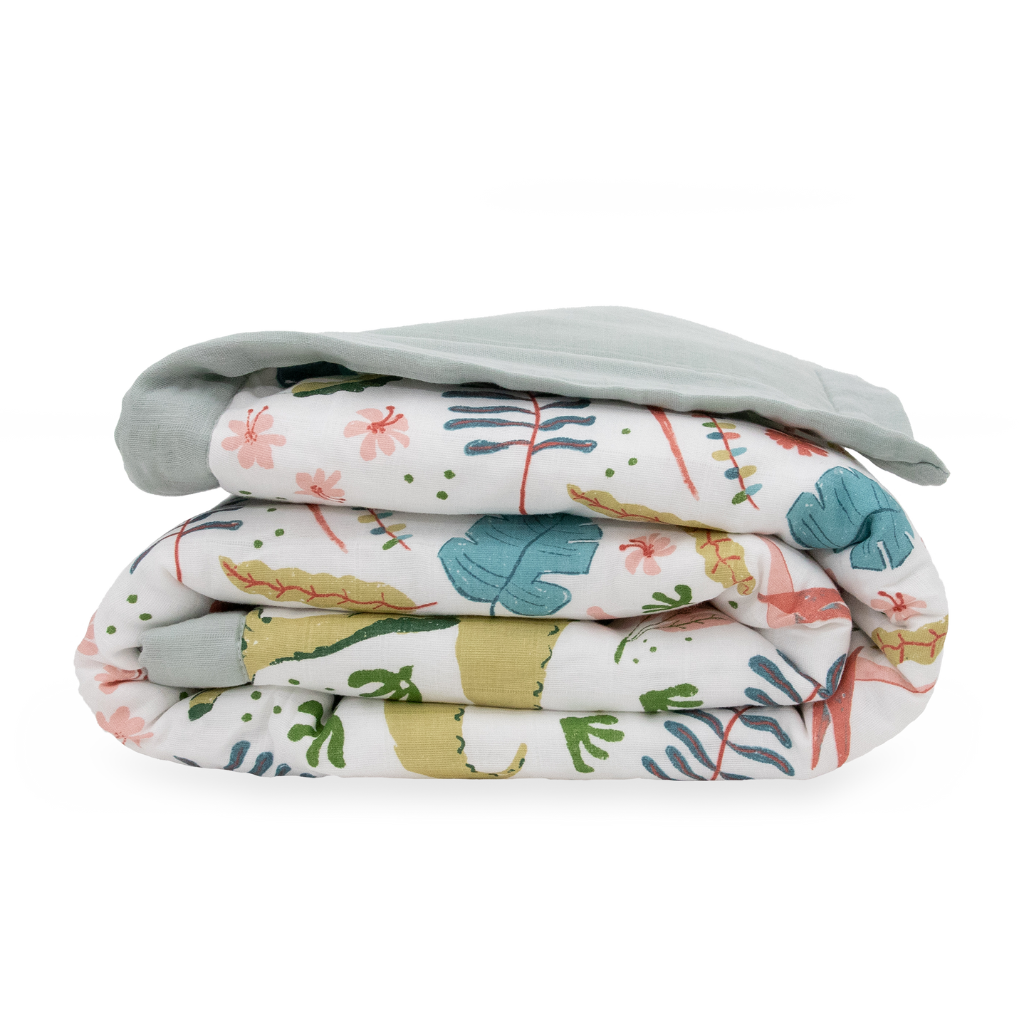 Cotton Muslin Toddler Comforter - Boho Dino