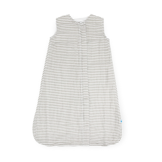 Cotton Muslin Sleep Bag - Grey Stripe