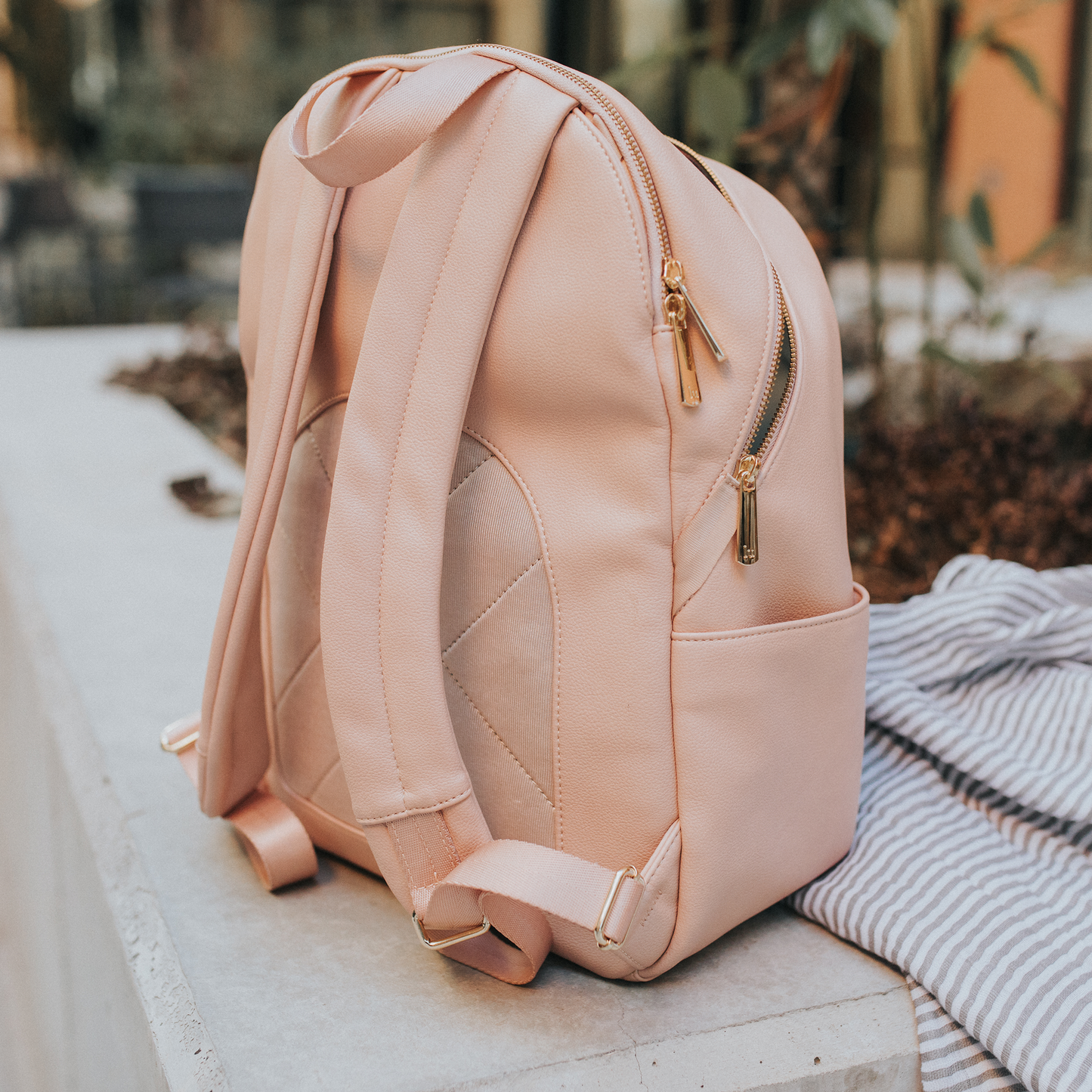 Skyline Backpack Blush - Dark Gunmetal Hardware