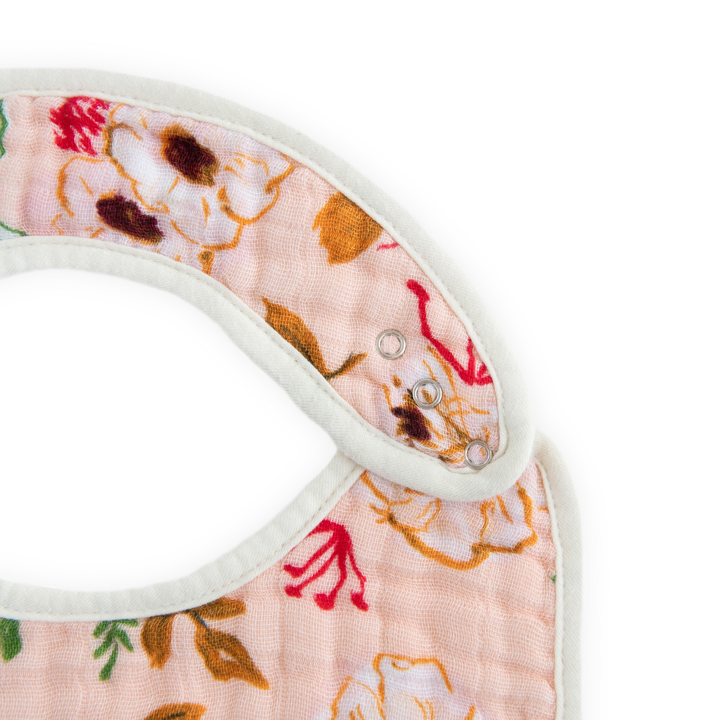 Cotton Muslin Classic Bib 3 Pack - Vintage Floral