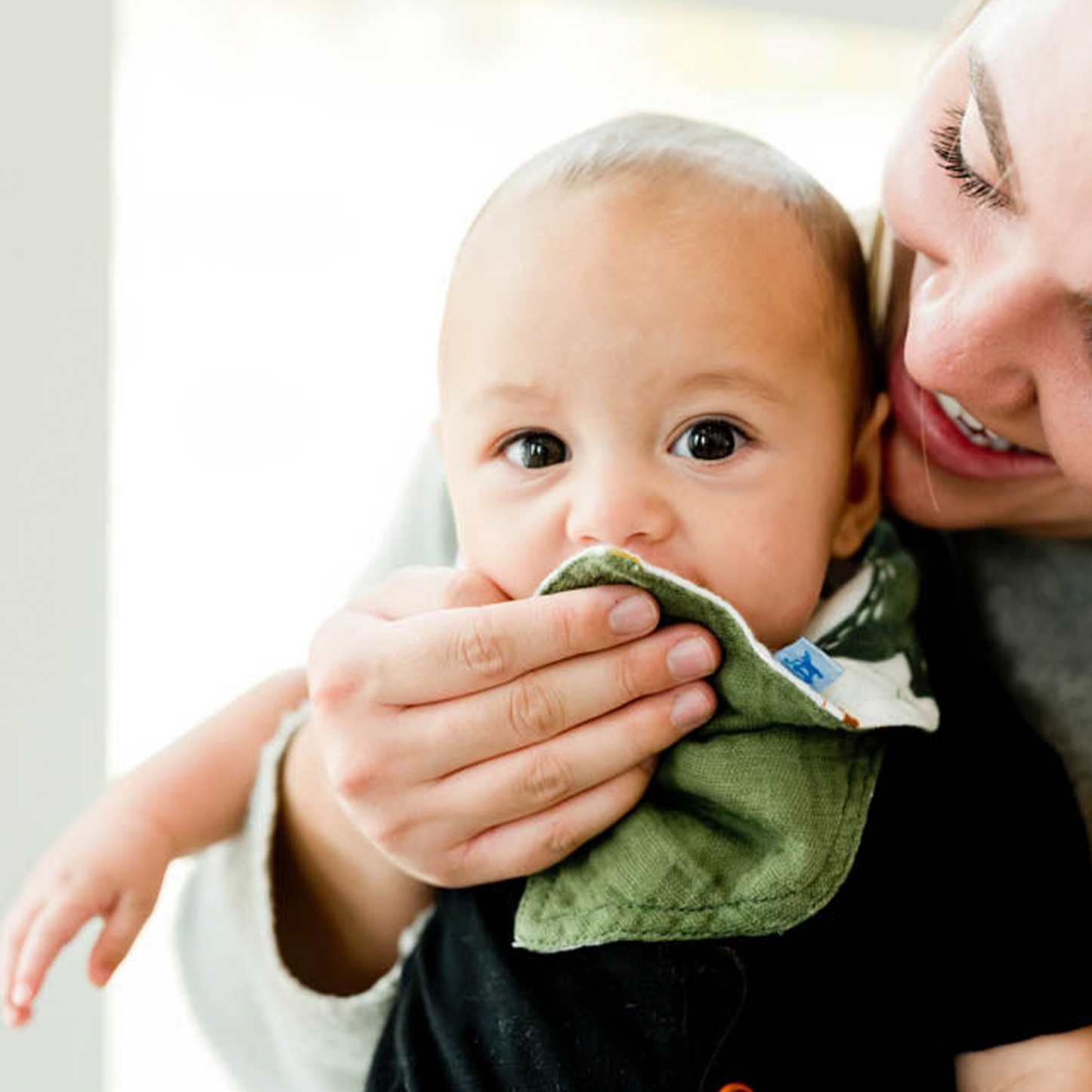 Cotton Muslin Reversible Bandana Bib 2 Pack - Dino Friends