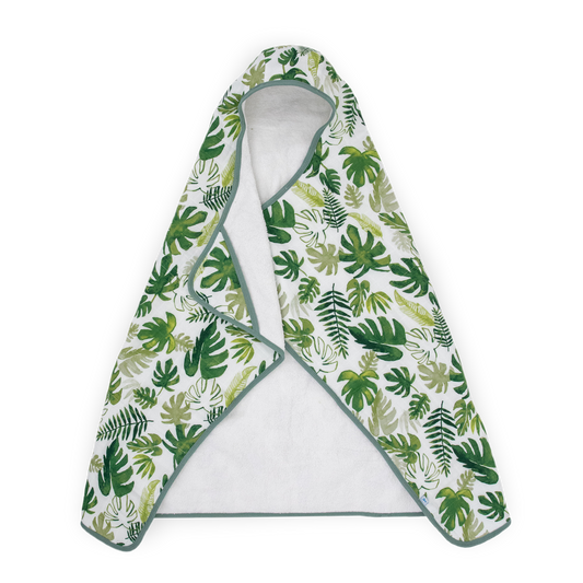 Toddler Hooded Towel - Tropical Leaf