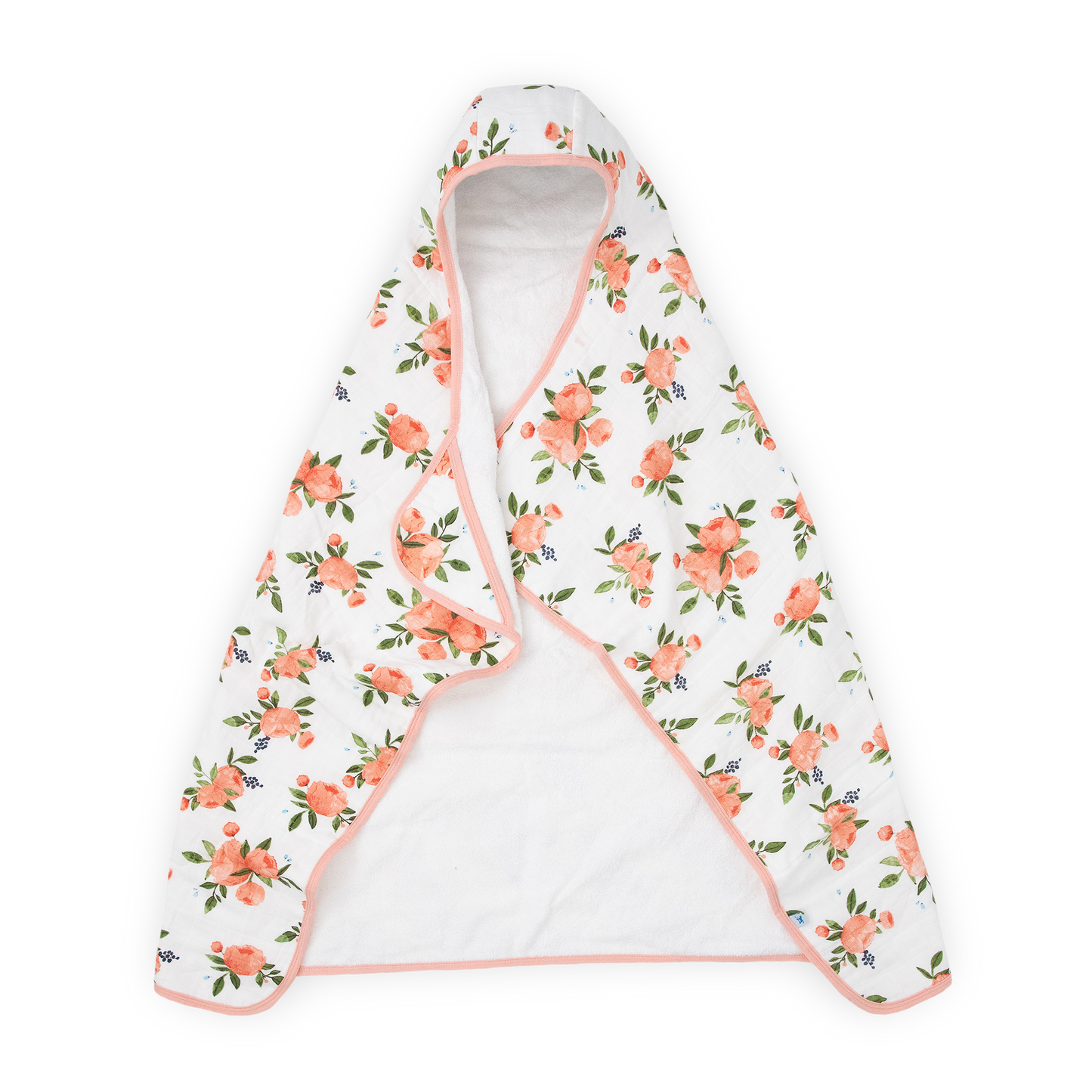 Toddler Hooded Towel - Watercolor Roses