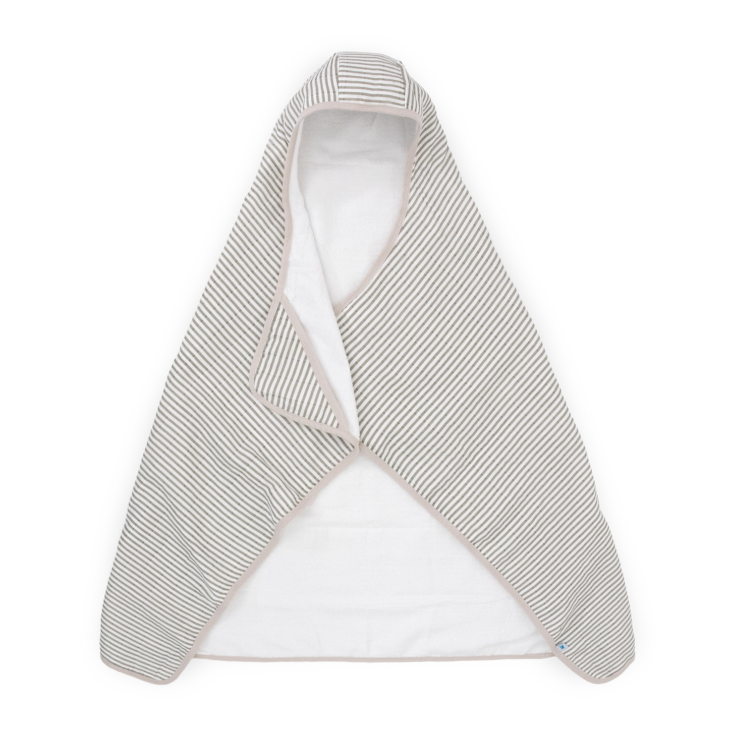 Toddler Hooded Towel - Grey Stripe