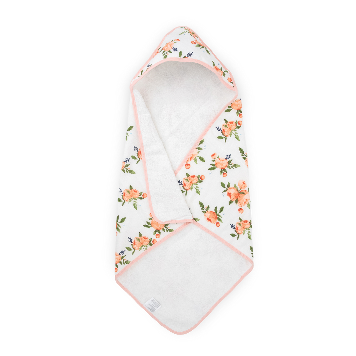 Infant Hooded Towel - Watercolor Roses