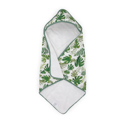 Infant Hooded Towel - Tropical Leaf