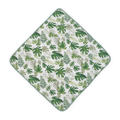 Infant Hooded Towel - Tropical Leaf