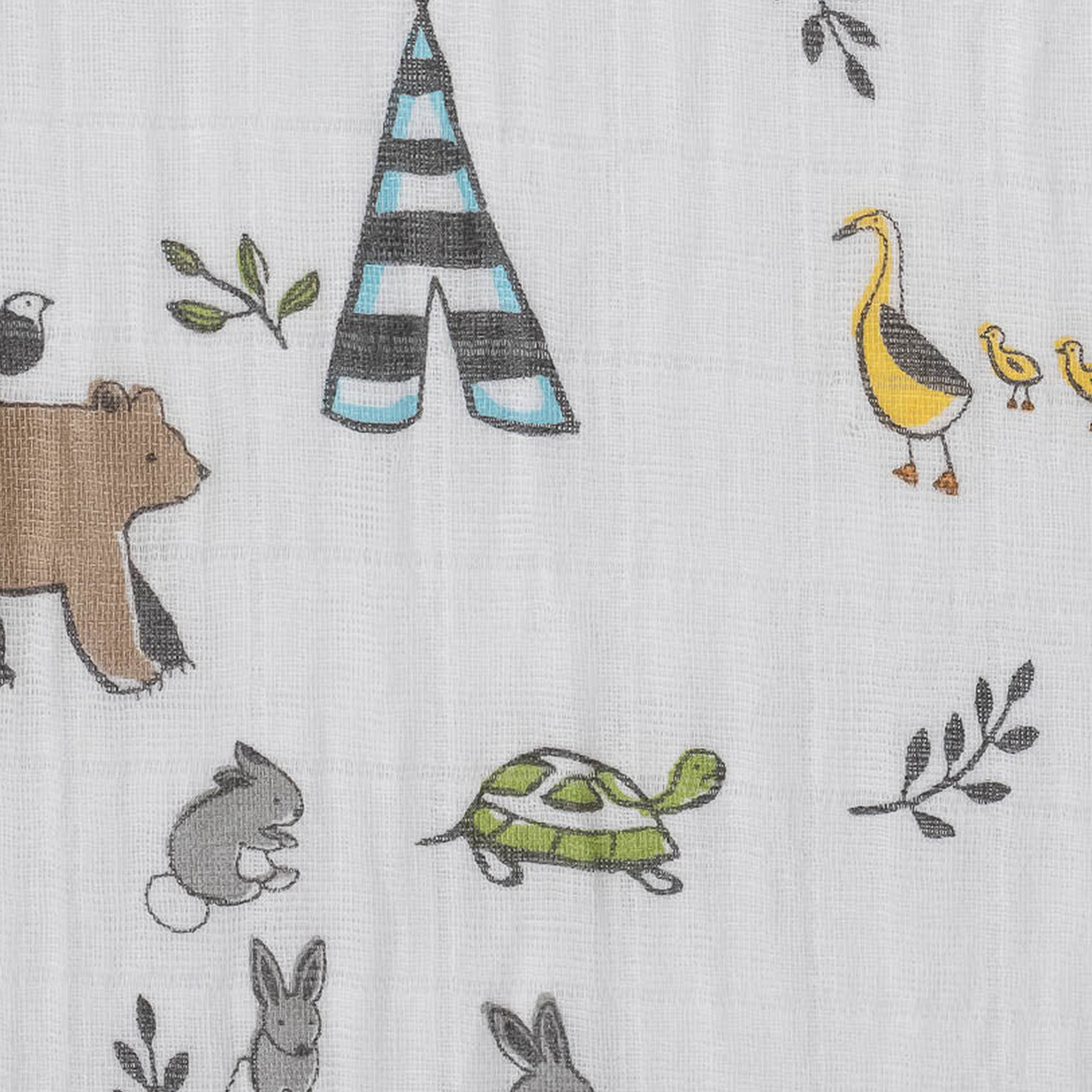 Cotton Muslin Crib Sheet - Forest Friends