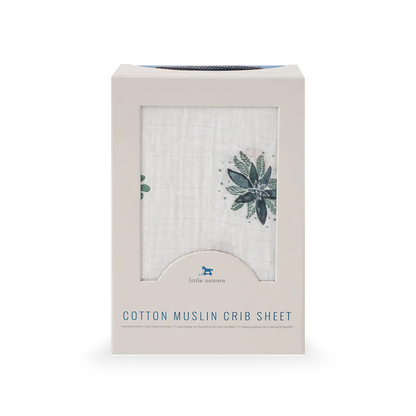 Cotton Muslin Crib Sheet - Prickle Pots