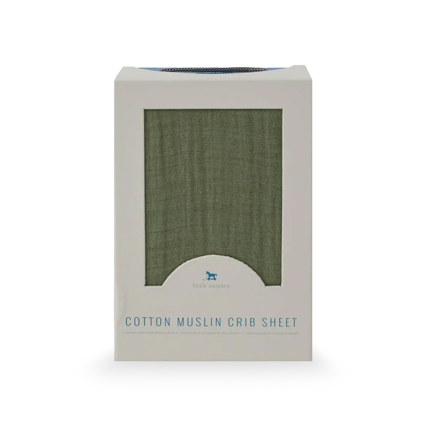 Cotton Muslin Crib Sheet - Fern