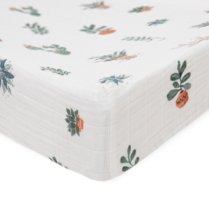 Cotton Muslin Changing Pad Cover - Prickle Pots