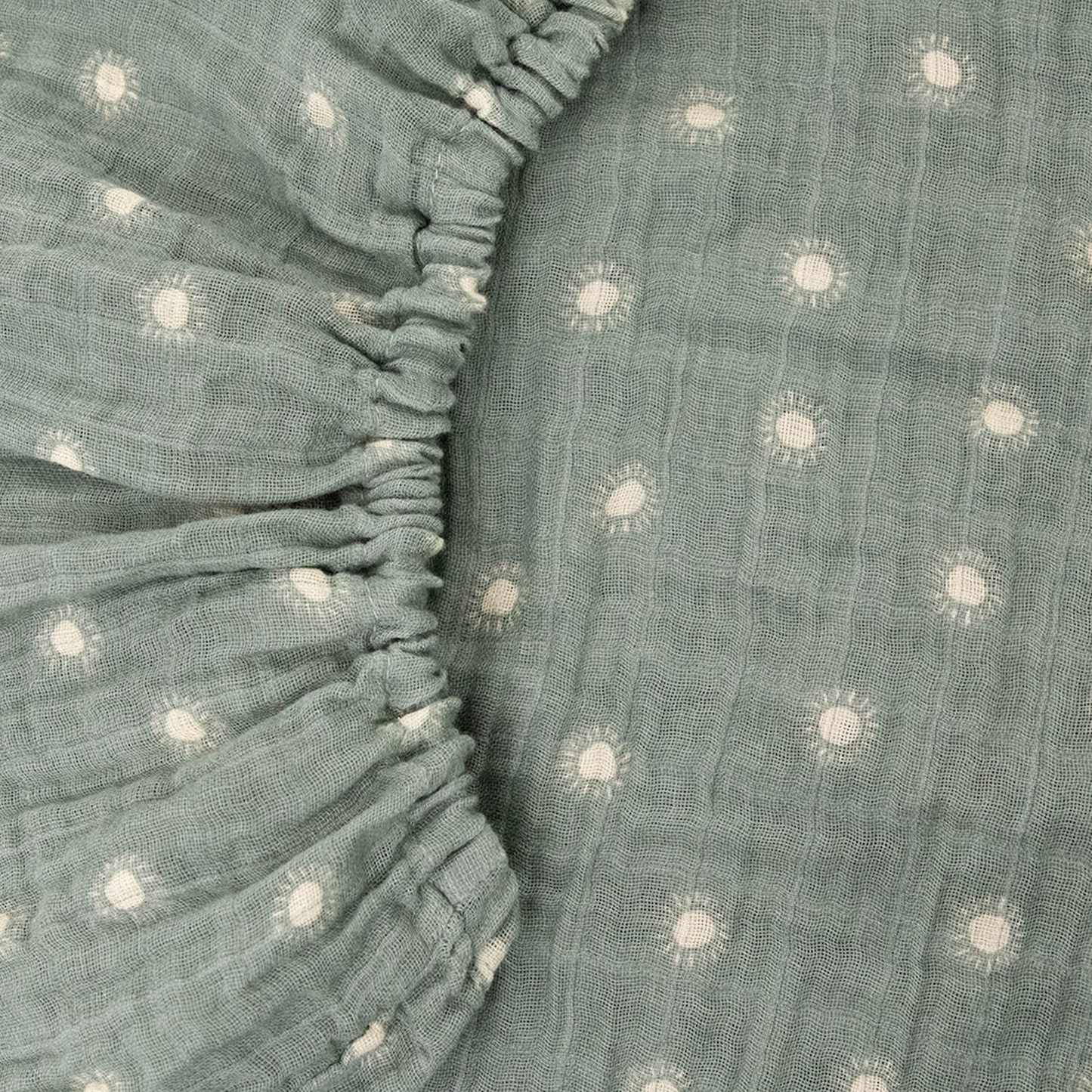 Organic Cotton Muslin Crib Sheet - Sage Suns