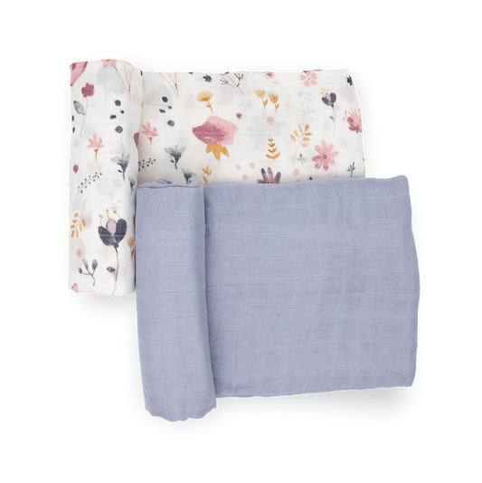 Deluxe Muslin Swaddle Blanket 2 Pack - Fairy Gardens