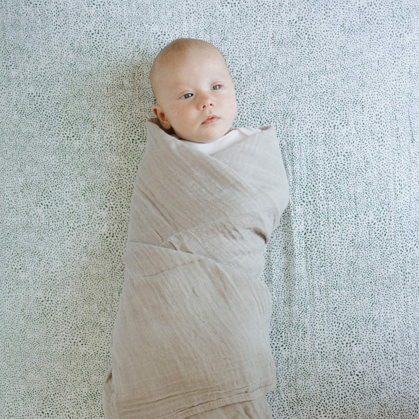 Cotton Muslin Swaddle Blanket 3 Pack - Fern 2